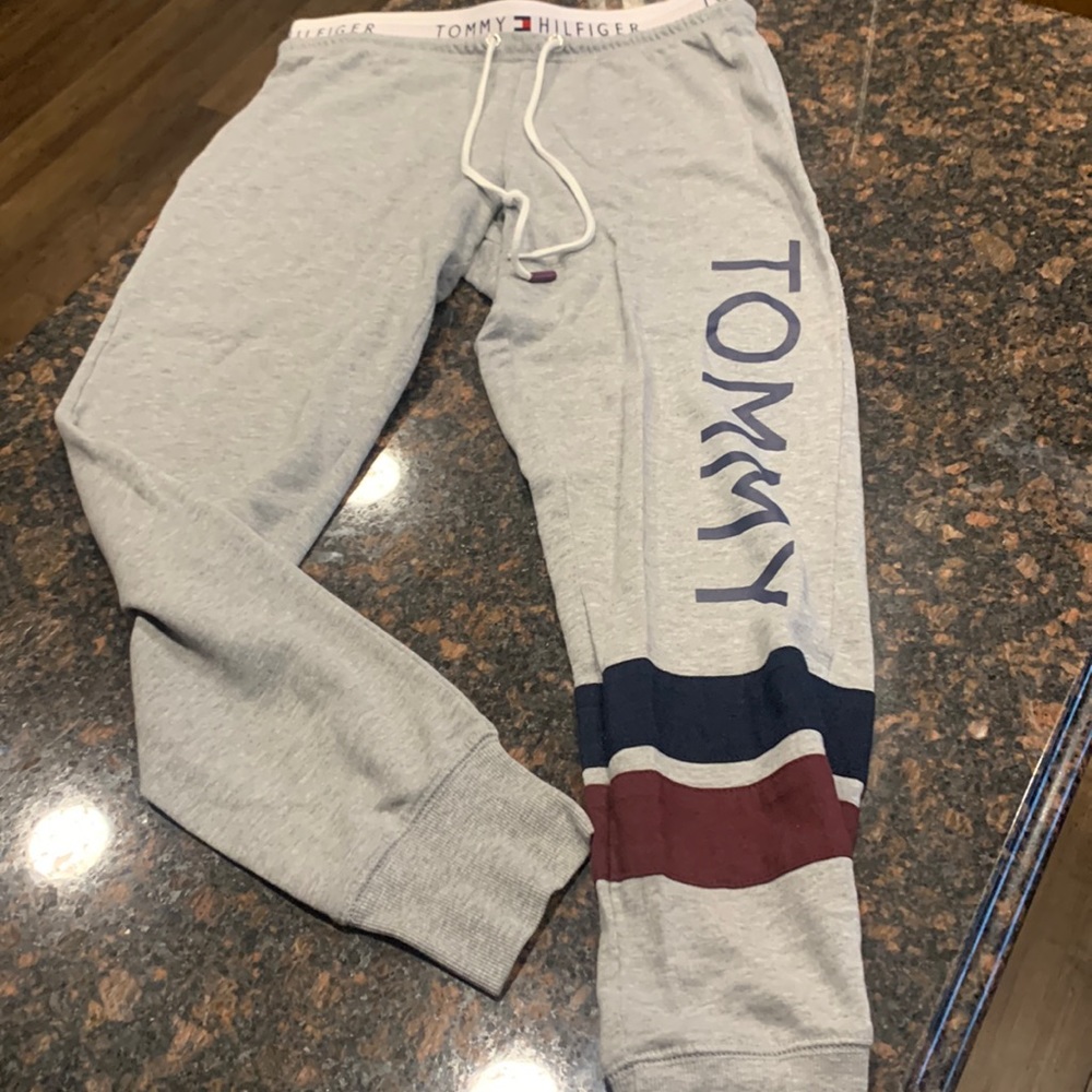 Tommy Hilfiger Light Gray Track Joggers S